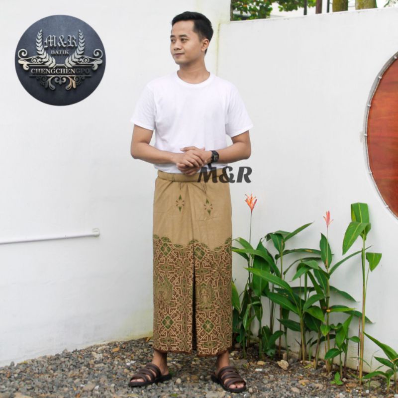 Sarung Batik Pria Motif Terompah Az Zahir Sarung Pria Dewasa