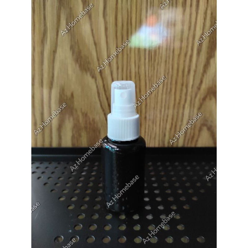Botol Spray Round 60ml Hitam Spray Putih - Botol Spray Tubular 60 ml - Botol Tubular Spray 60ml