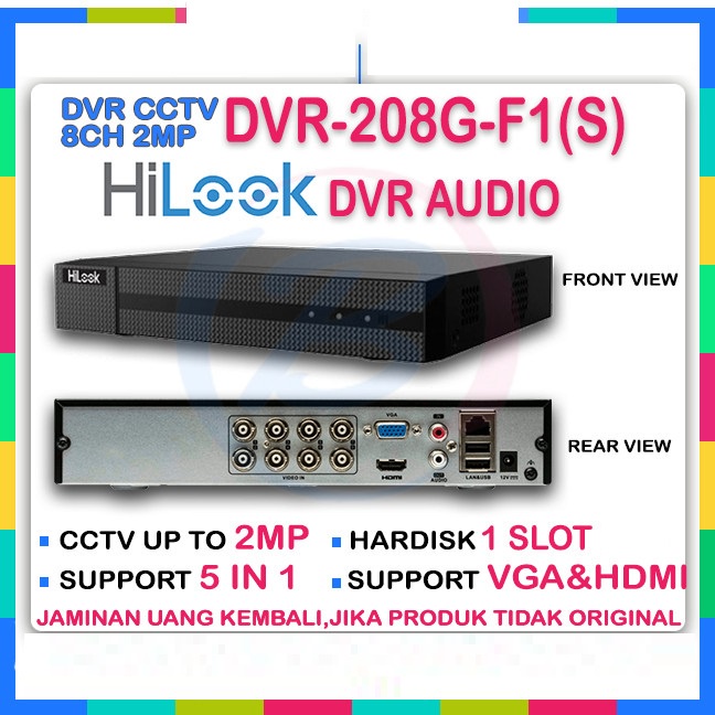 Paket CCTV HiLook by Hikvision 2MP 2 Kamera Siap Pasang