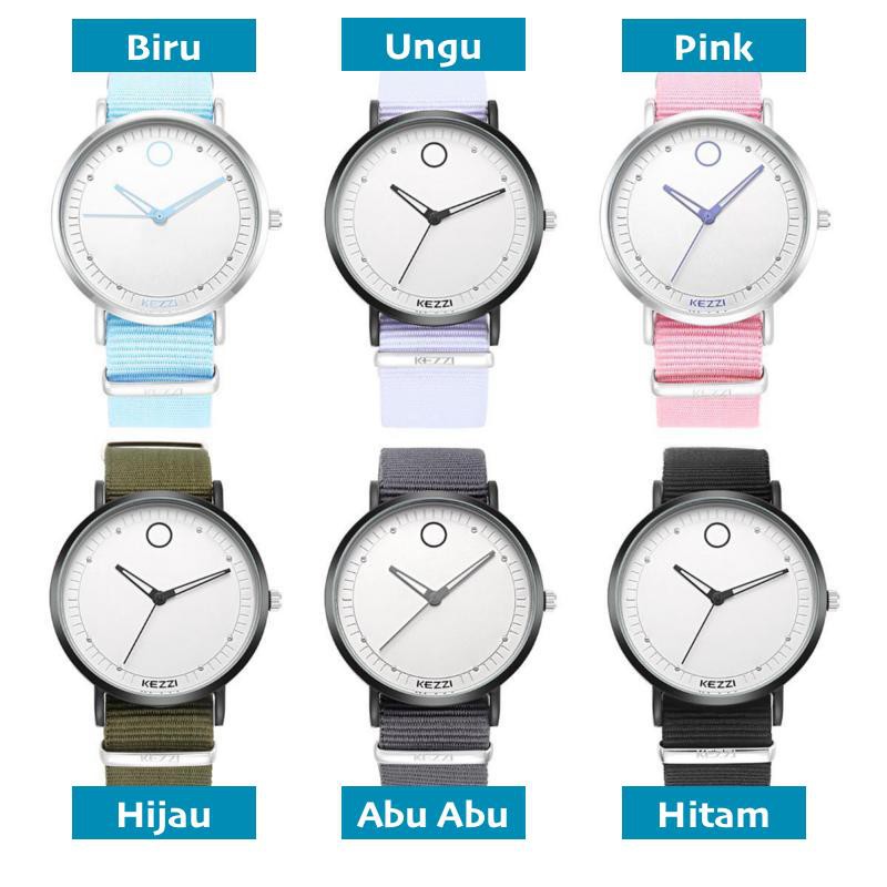 Kezzi Korea 1524B - Jam Tangan Fashion Wanita dan Pria - Ungu - Model Analog