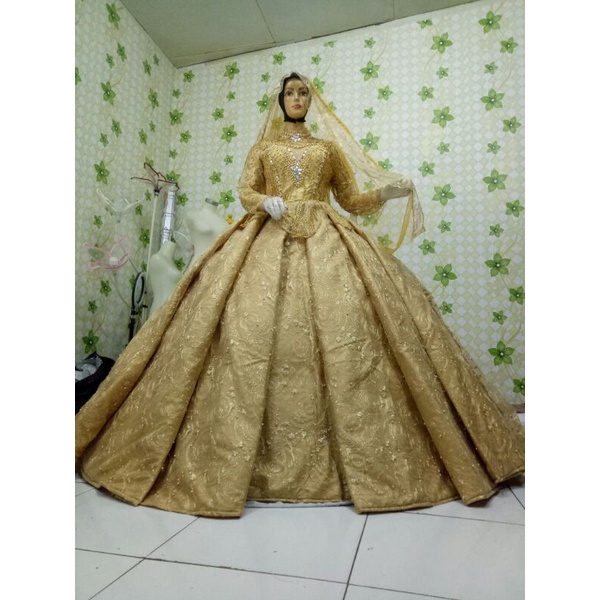 gaun pengantin cantik mur,mer