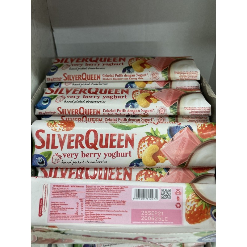 

COKLAT SILVERQUEEN VERY BERRY YOGHURT 28 GR