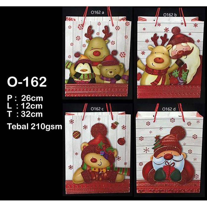 

GOODIE BAG | PAPERBAG NATAL UKURAN M [32*26*12cm] ISI 12PCS (O-162)