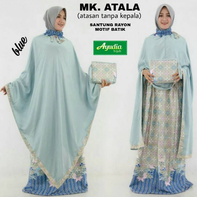 Mukena atala blue