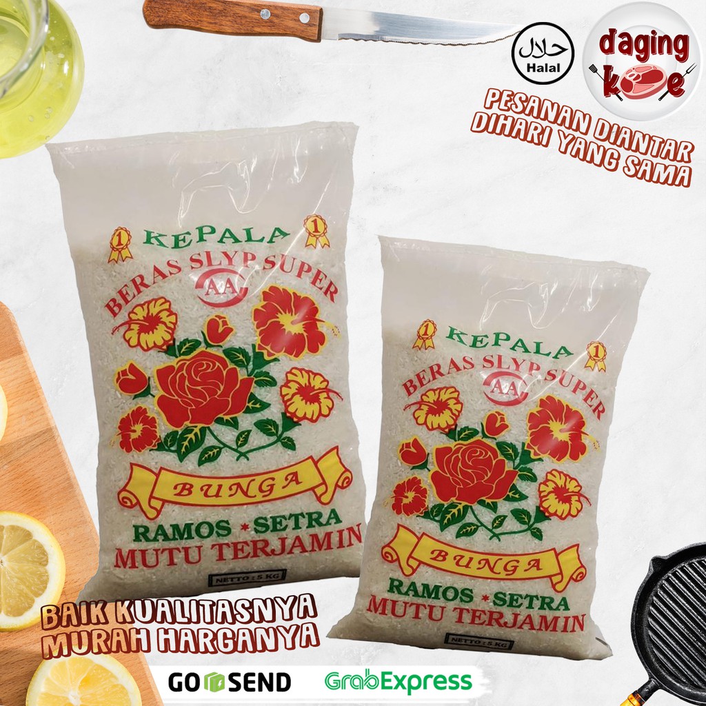 

BERAS PULEN RAMOS CAP BUNGA KUALITAS PREMIUM 5 kg DK029