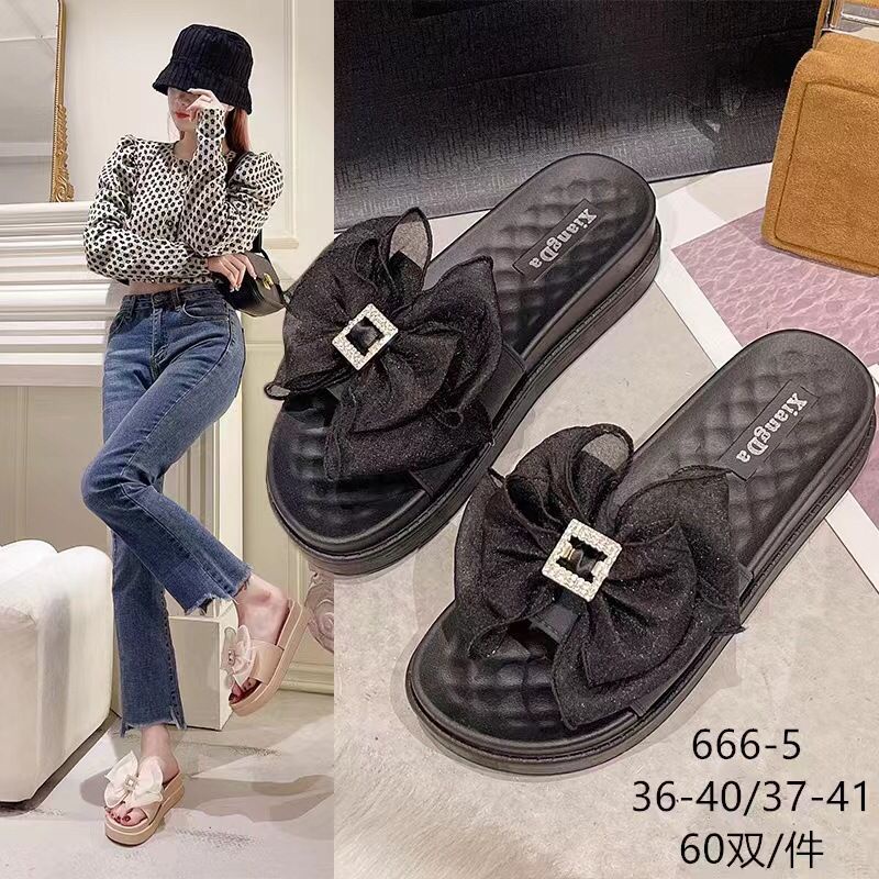 IDEALIFESHOES SANDAL WANITA MOTIF PITA CHIFFON  BAHAN PVC KUALITAS PREMIUM SENDAL CEWEK DEWASA SLIP ON CASUAL IMPORT