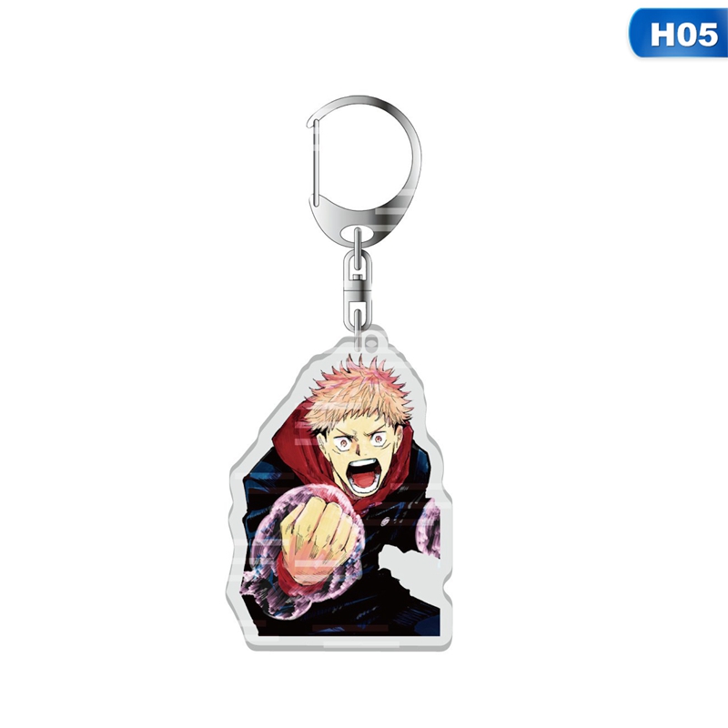 Jujutsu Kaisen Keychain Acrylic Two Side Key Ring Keyring Kugisaki Nobara Gojo Satoru Pendant Anime