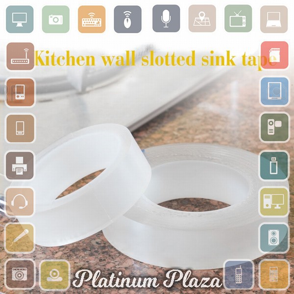 Alloet Lakban Waterproof Dapur Kitchen Sink Seal Tape 0.8x30mm 3 Meter - YK-468`21PT1U-- Transparent