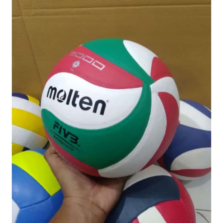 BOLA VOLI MOLTEN PREMIUM TERMURAH FREE DOP DAN JARING BOLA