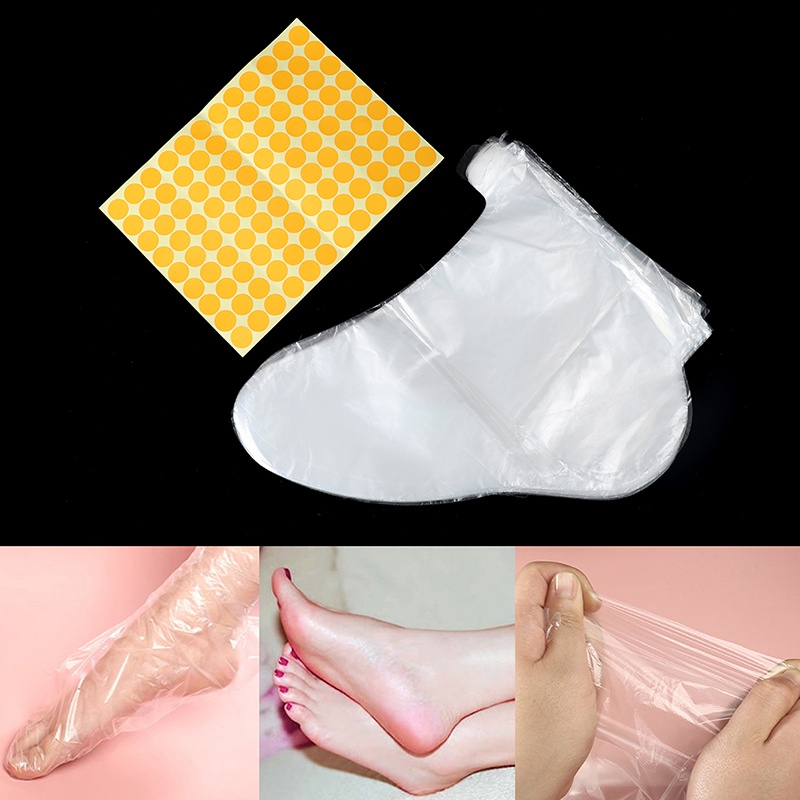 100pcs Plastik Bening Sekali Pakai Untuk Spa / Pedicure