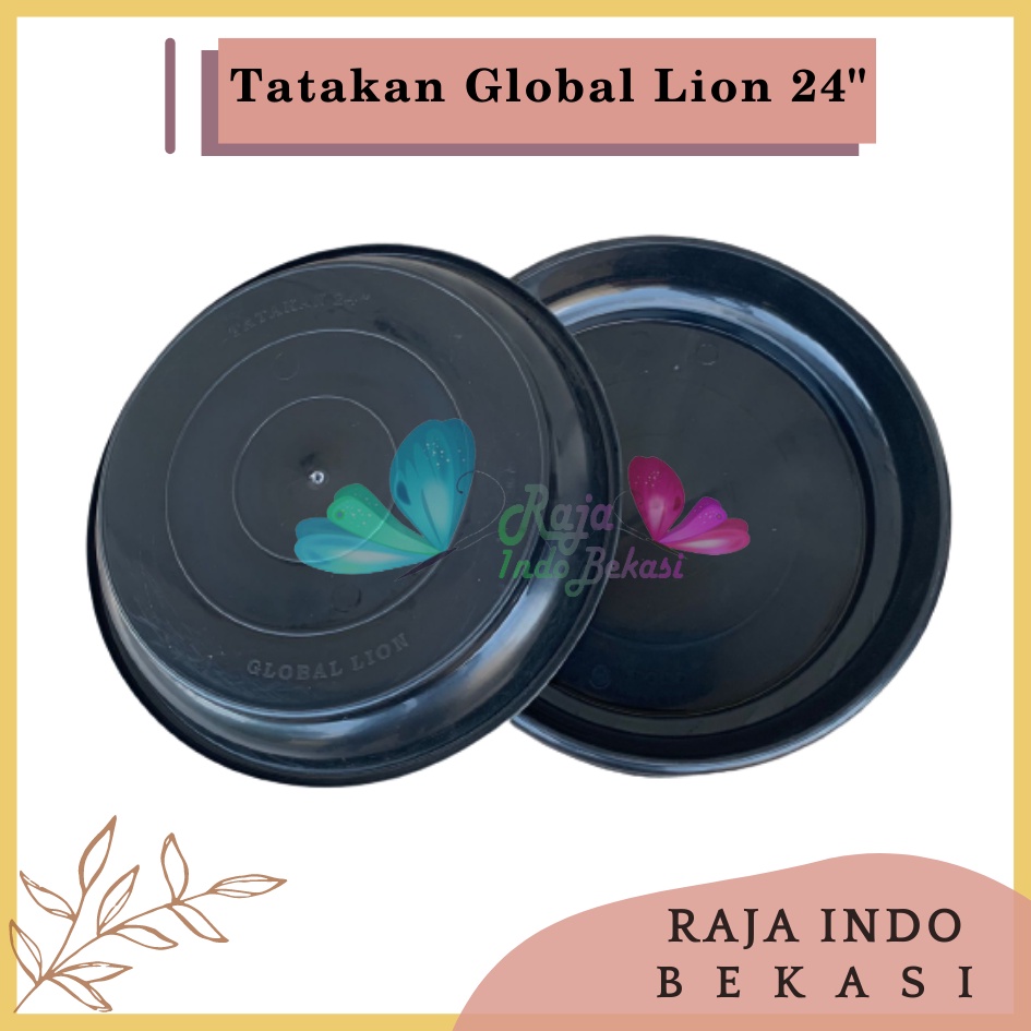 Termurah Tatakan Pot Hitam Global Lion 60 cm 24 inch Tatakan Pot Bunga 30 Panjang Besi 40 Kayu 25 20 Kotak-TATAKAN 24&quot; (24inc /50cm) alas pot besar untuk pot ukuran 50 - 70