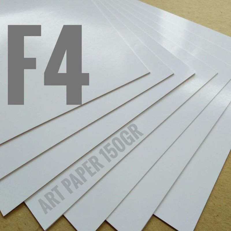 

( 100 Lembar ) Kertas Art Paper 150 Gsm Uk F4/Folio 21.5cm X 33cm
