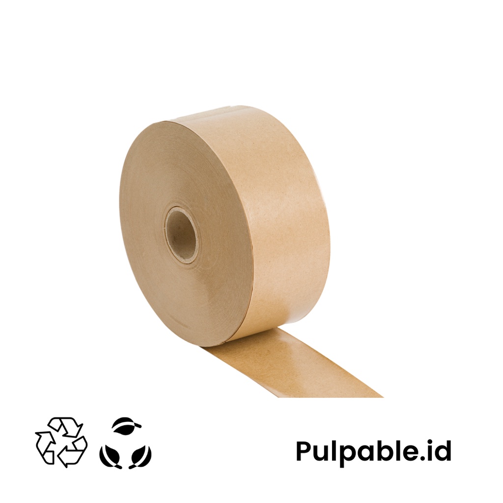 Gummed tape / lakban air paper craft (7,5cm x 100m) Pulpable