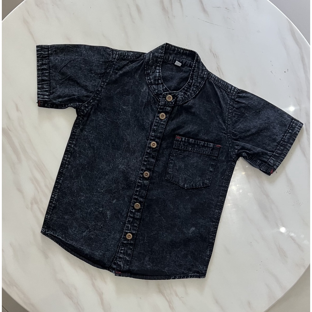 FANO DENIM KEMKO/ kemeja jeans anak laki-laki usia 2-8 tahun