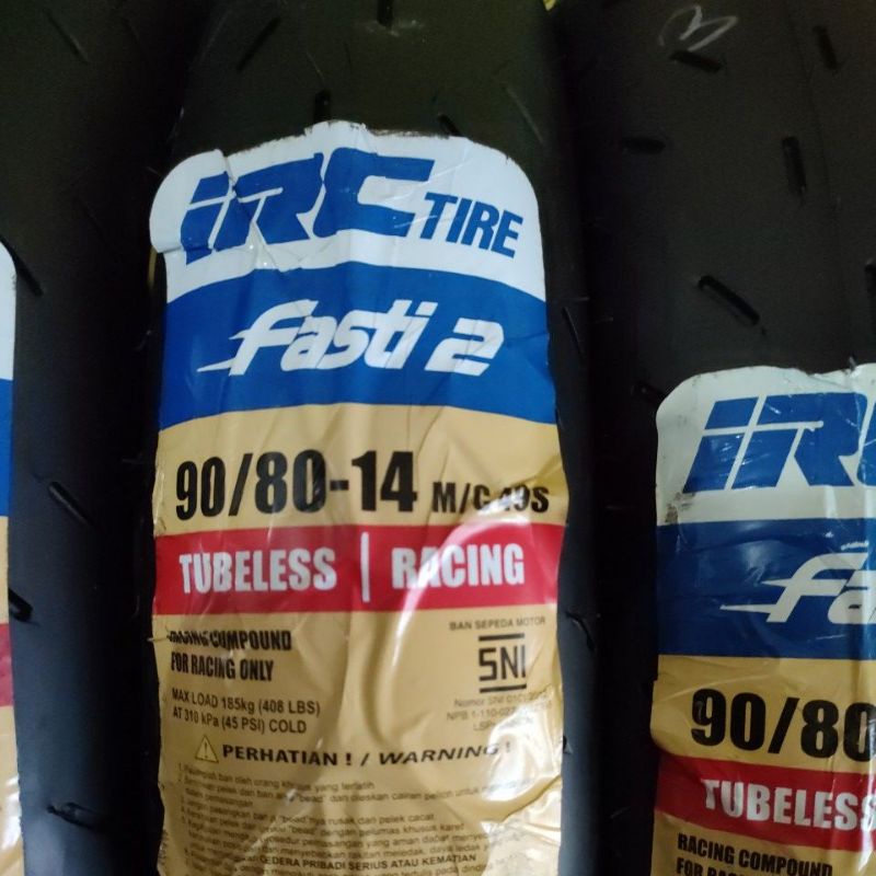 ban racing soft compound irc fasti 2 90/80-14 matic