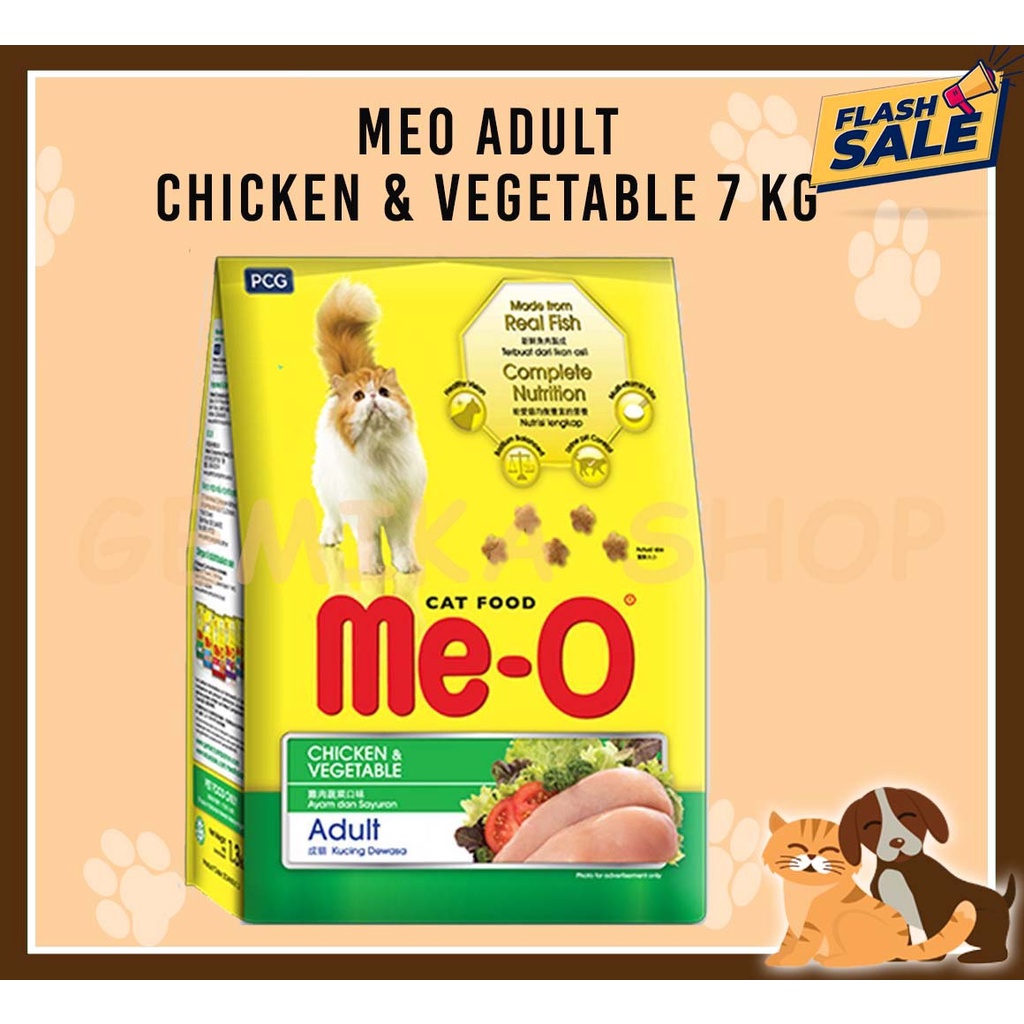 MEO ME-O ADULT CHICKEN &amp; VEGE 7KG [ MAKANAN KUCING ]