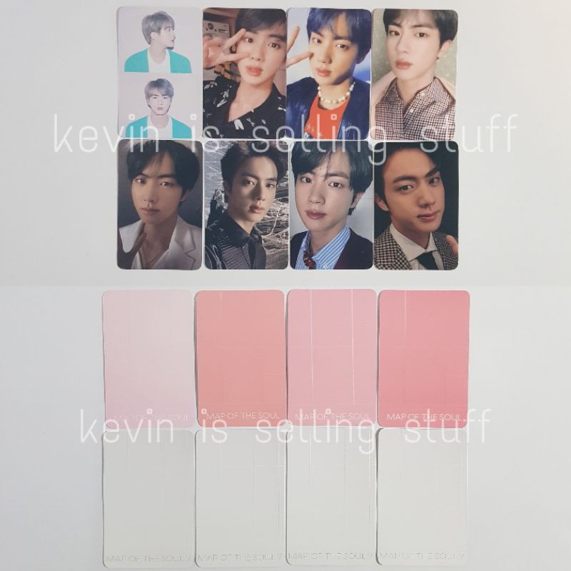 Unofficial BTS Photocard PC Replica Album Map of the soul Persona MOTS 7 Jin Kim Seokjin