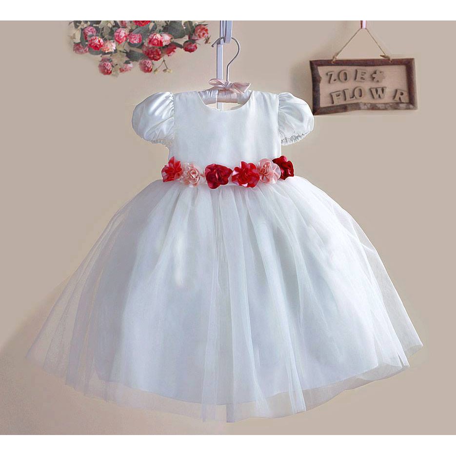 DRESS ANAK ZOE 5115-9 / DRESS WHITE / BAJU ANAK PEREMPUAN