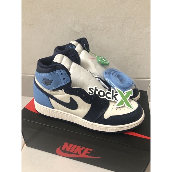 Nike AJ 1 Obsidian Blue size 6Y