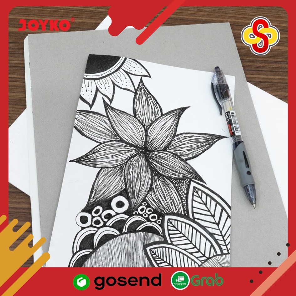 Pulpen / Gel Pen Joyko GP-265 Q Gel 0.5 mm - Hitam