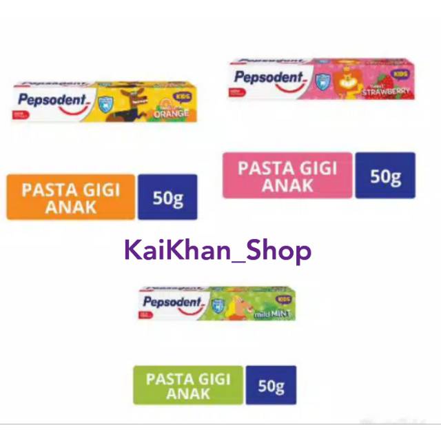 Pepsodent Pasta Gigi Anak Rasa  - 50gr