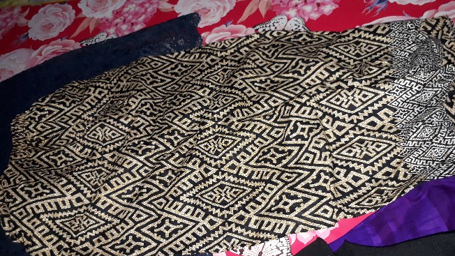 Couple Batik Lupita Wajik Zizgag Free Selendang