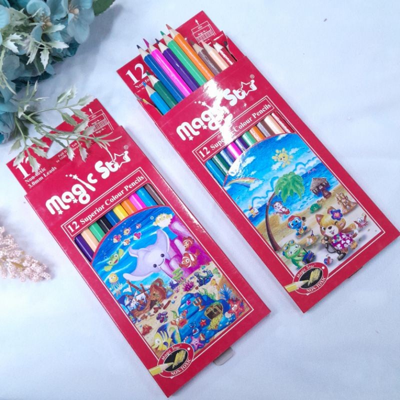 

Pencil Colour Magic Star Pensil Warna Isi 12pcs