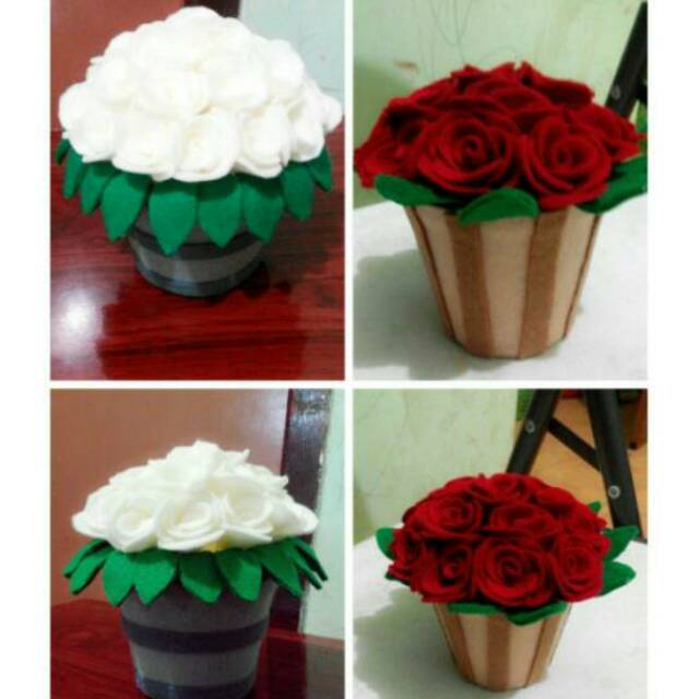 Bunga Hias Flanel Mini Shopee Indonesia