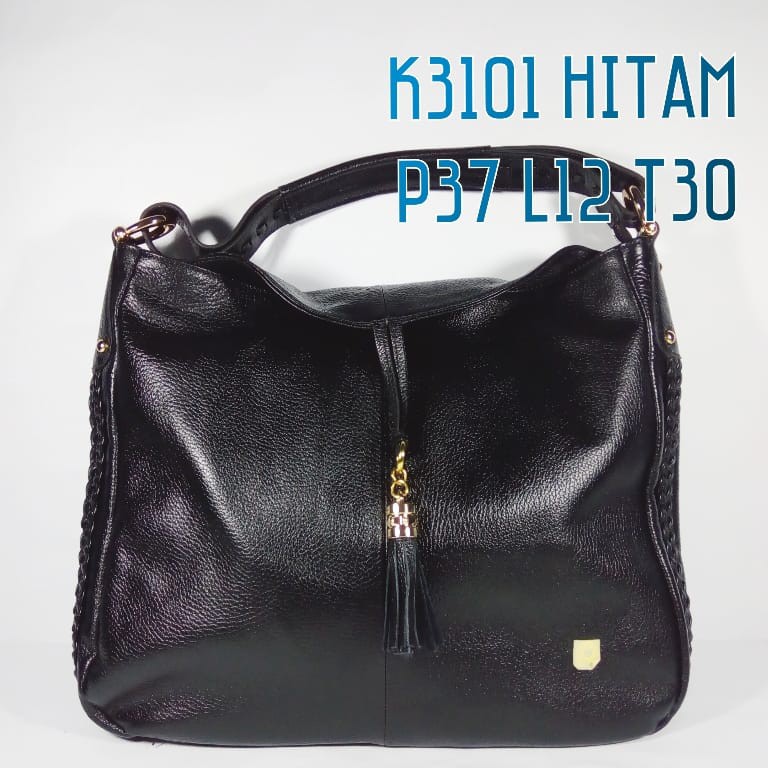 Tas Kulit Papillon Original K3101 Hitam