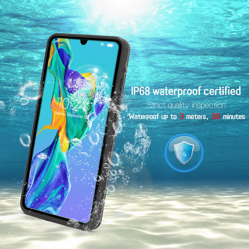 Ip68 Waterproof 360° full Protection Phone Cases For Huawei P30 P30 Pro Diving Swimming aquatics