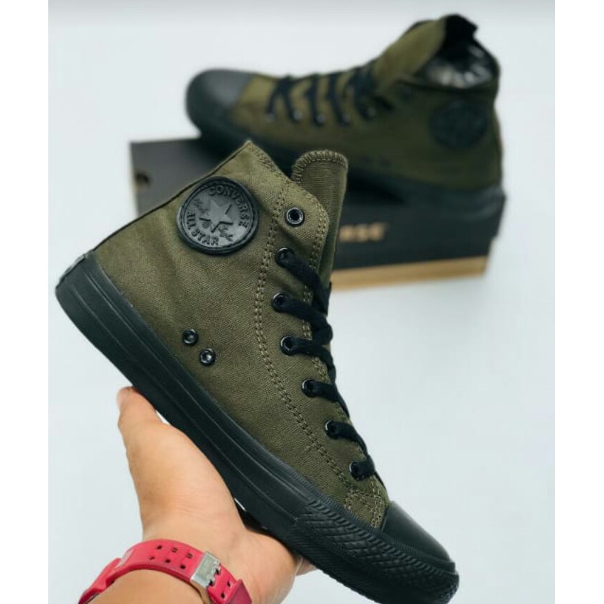 Sepatu Converse All Star Hijau High Kanvas / Sepatu Seakers Pria Converse All Star Hijau High / Sepa
