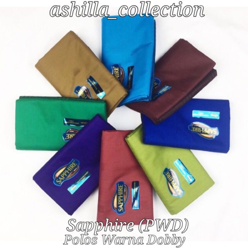 Sarung sapphire Dewasa PWD Polos Warna Dobby ORIGINAL