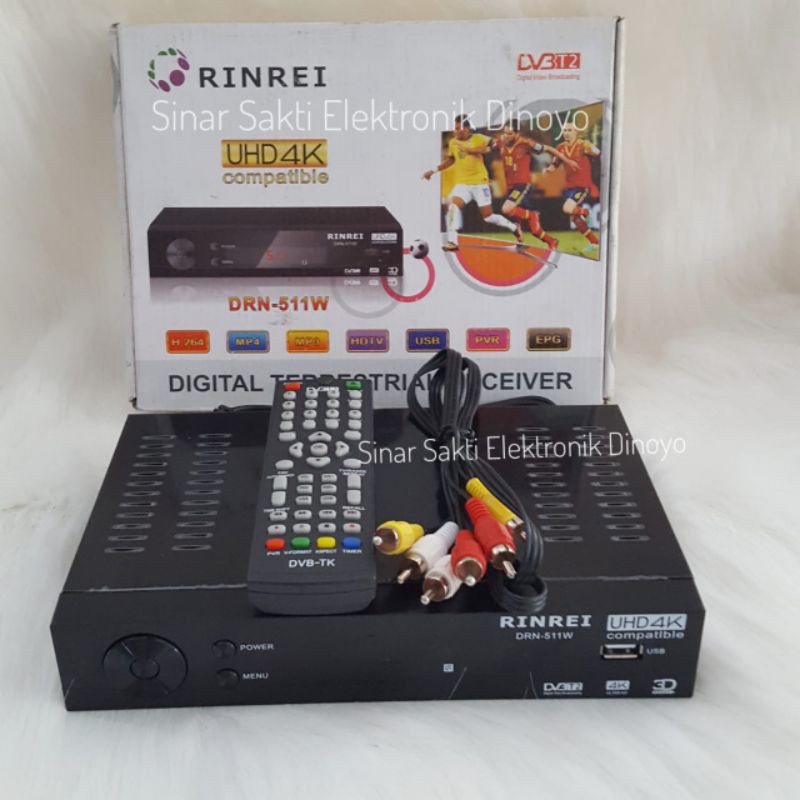 Jual STB Set top box tv analog ke digital rinrei DV3 T2 original DVB HD