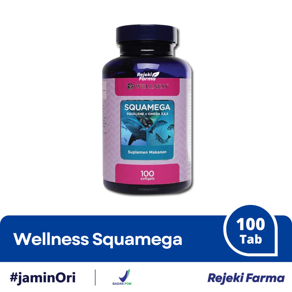 [ BPOM ] WellNess Squamega 100 Softgels - Well Ness Suplemen Makanan Omega 369