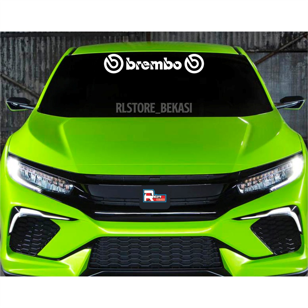 CUTING STIKER DECAL KACA MOBIL BREMBO