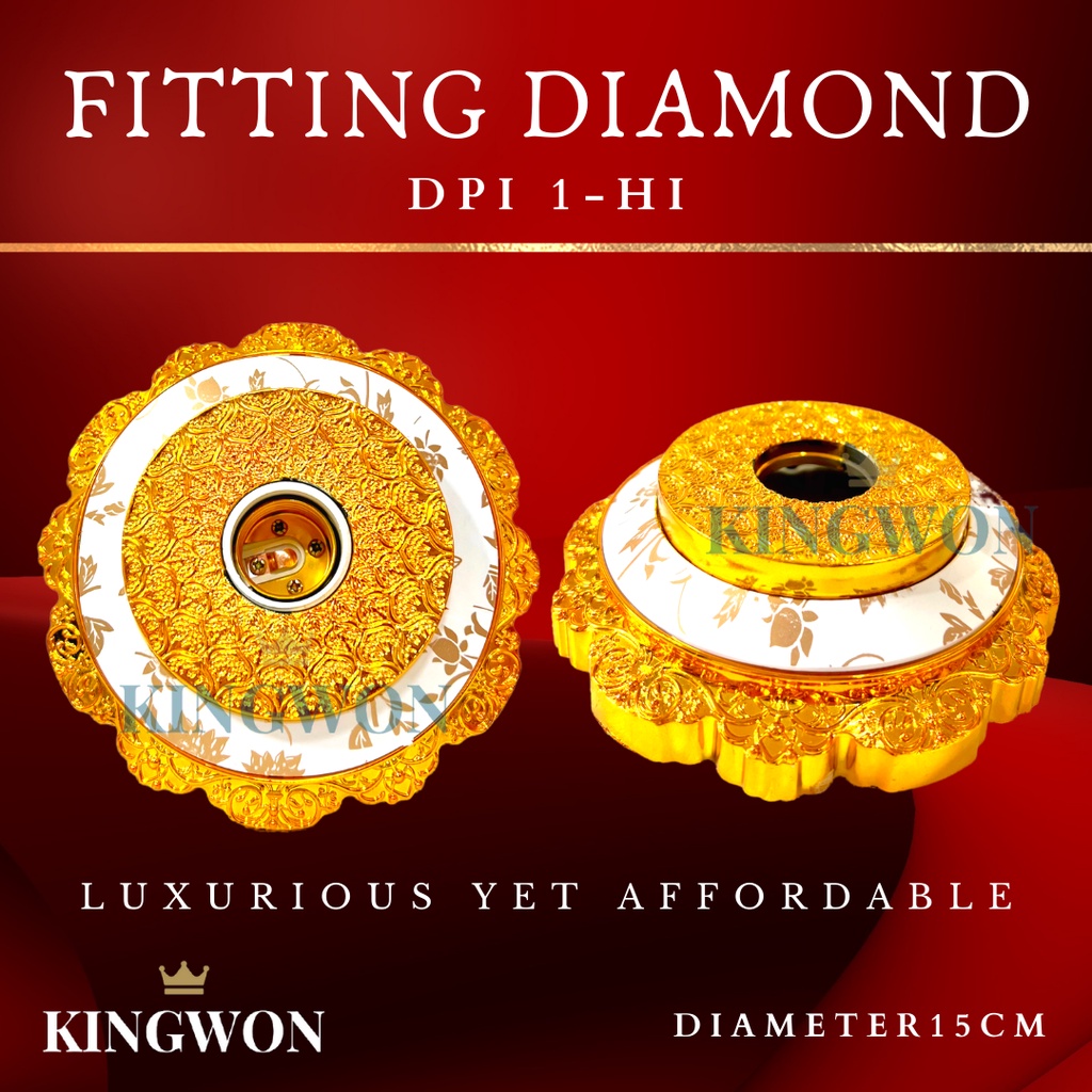 FITTING LAMPU PLAFON HIAS DIAMOND DPI 1 HI KINGWON E27