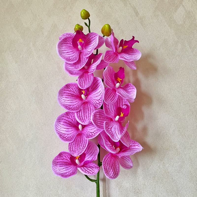 BUNGA ANGGREK LATEX SUPER PREMIUM[ TANPA VAS ] orchid latex bunga artificial homedecor