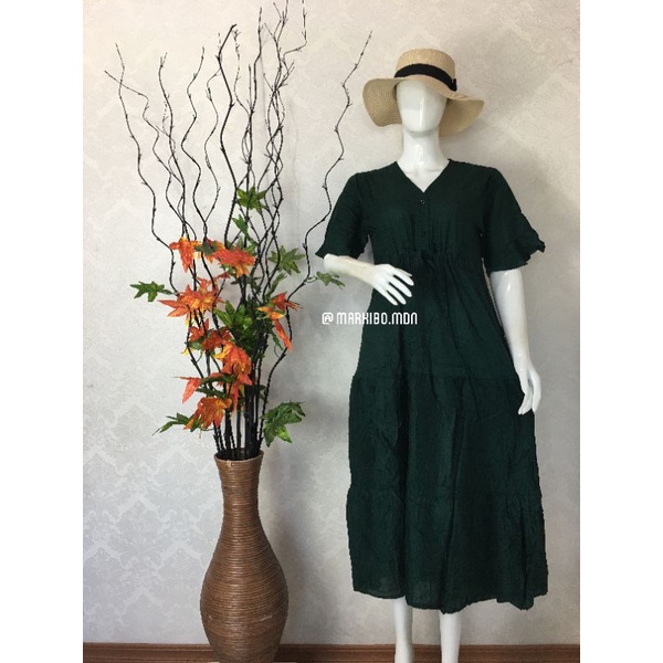 Daster Wanita Nagita Serut Motif Polos | Baju Tidur Wanita | Free Ongkir | COD | Terkini | Termurah 