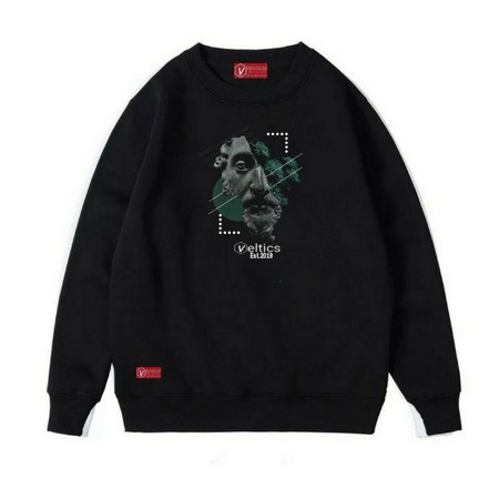 Eighty Nine Crewneck Black Motif Simpel Pria/Wanita Premium Quality [COD]