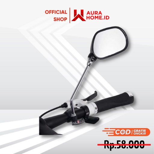 Kaca Spion Sepeda Bike Blindspot Rearview 1 Pair / Spion Sepeda Anak Bmx Lipat Gunung Mtb Bulat Leba