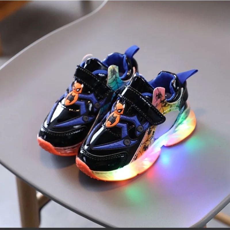 (COD)Sepatu Sneaker Speedy LED Sepatu Anak laki Sepatu Anak Casual Sepatu anak menyala mulai size 23-30 usia 1,5-5 tahun