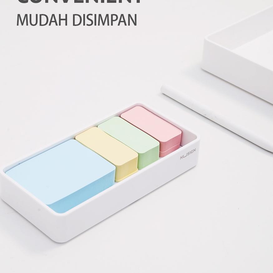 

Jangan Ragu Order Nusign Sticky Notes / Memo Tempel 4 warna Berbagai Ukuran Dengan Tempat Plastik Kuat NS116``