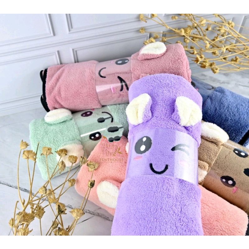 HANDUK BAYI MICROFIBER BONEKA / HANDUK ANAK / HANDUK MURAH / HANDUK QUICKDRY-4
