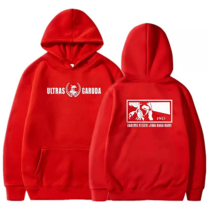 Jaket Hoodie Sweater ULTRAS GARUDA INDONESIA Pria Wanita Custom Distro Polos Tebal
