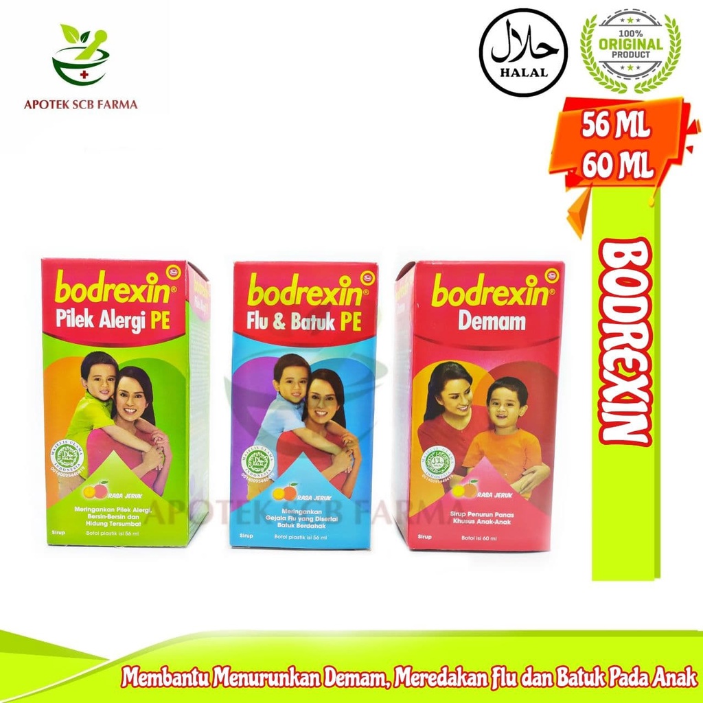 Bodrexin sirup Varian - Demam, Pilek Alergi, Flu Dan Batuk
