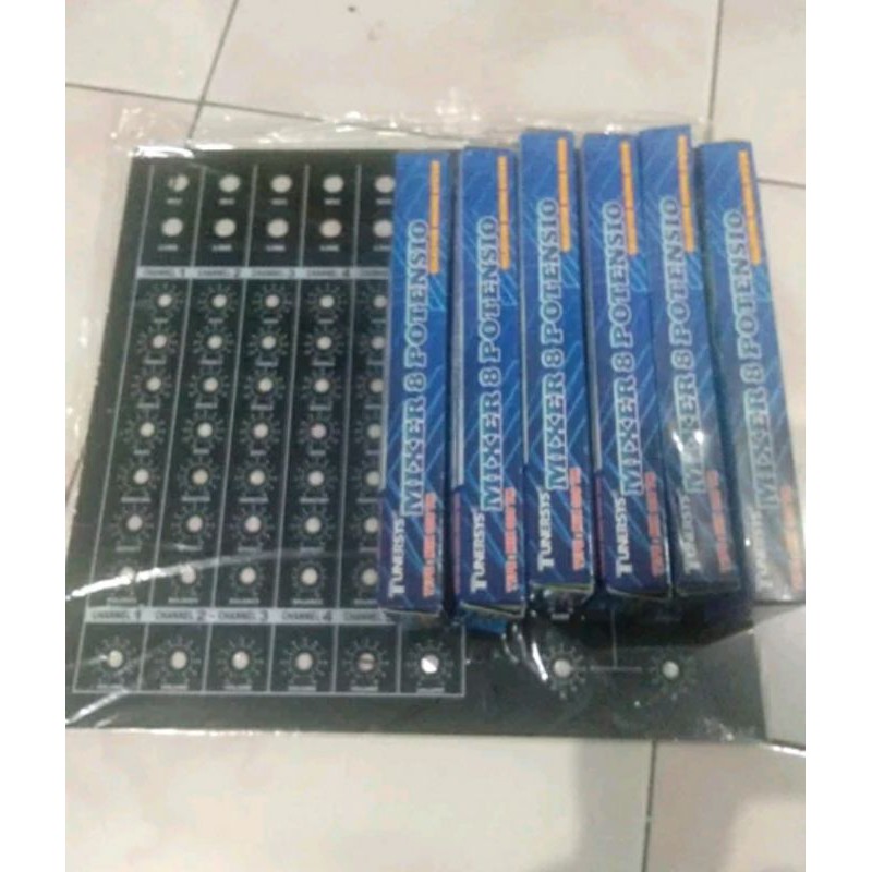Paket Panel Mixer 8 Pot 6 Channel Plus 6 kit Mixer 8 Pot