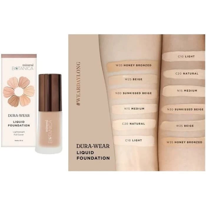 ❤ jselectiv ❤ MINERAL BOTANICA DURA WEAR Liquid Foundation | Alas Bedak Cair MINERAL BOTANICA DURA WEAR