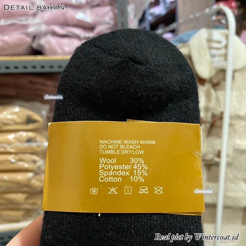 Kaos Kaki Wool Bulu Domba Import tebal hangat winter thermal socks musim dingin PRIA WANITA gunung