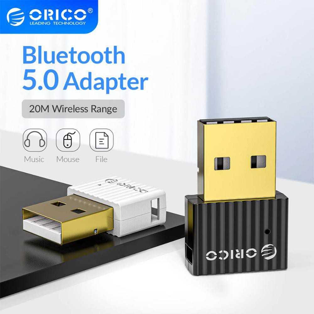 File Printer Sharing ORICO Mini Bluetooth 5.0 Receiver USB Dongle Pc Komputer Desktop Laptop Transfe