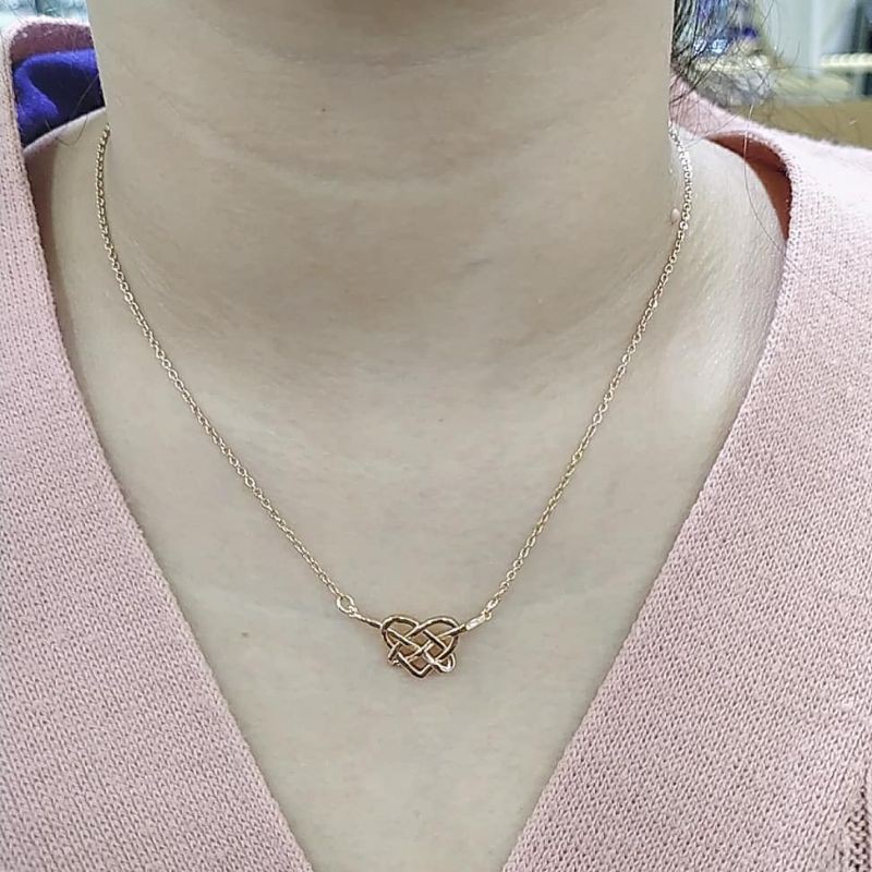 Kalung Wanita Titanium Ubs Ikatan Cinta Rosegold Anti Luntur